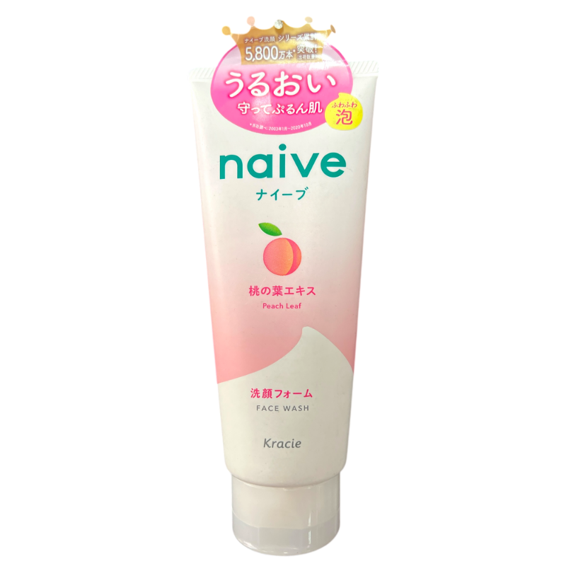 NAIVE Face Wash Foam Peach 
