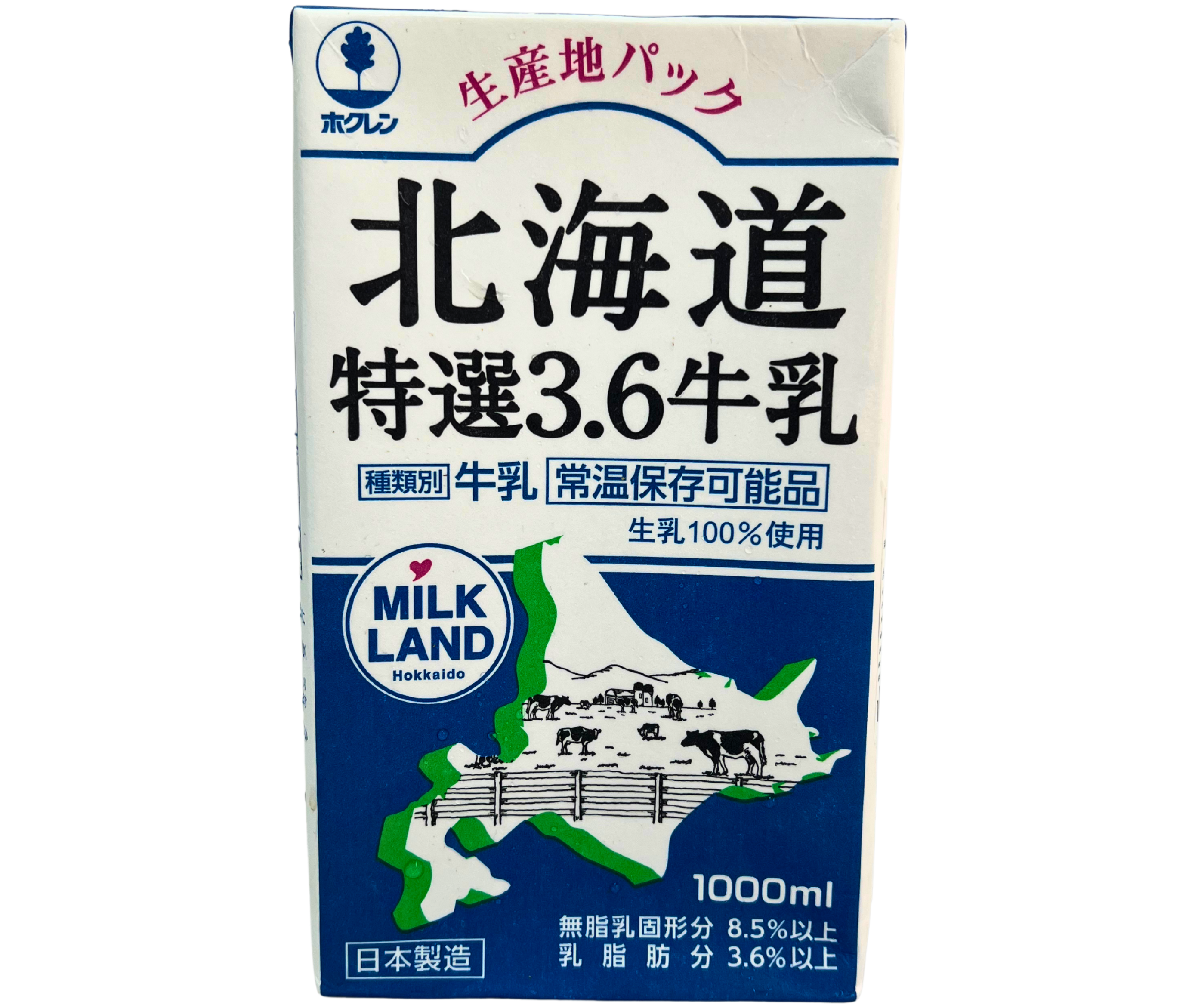 HOKKAIDO HIDAKA MILK 1 L.