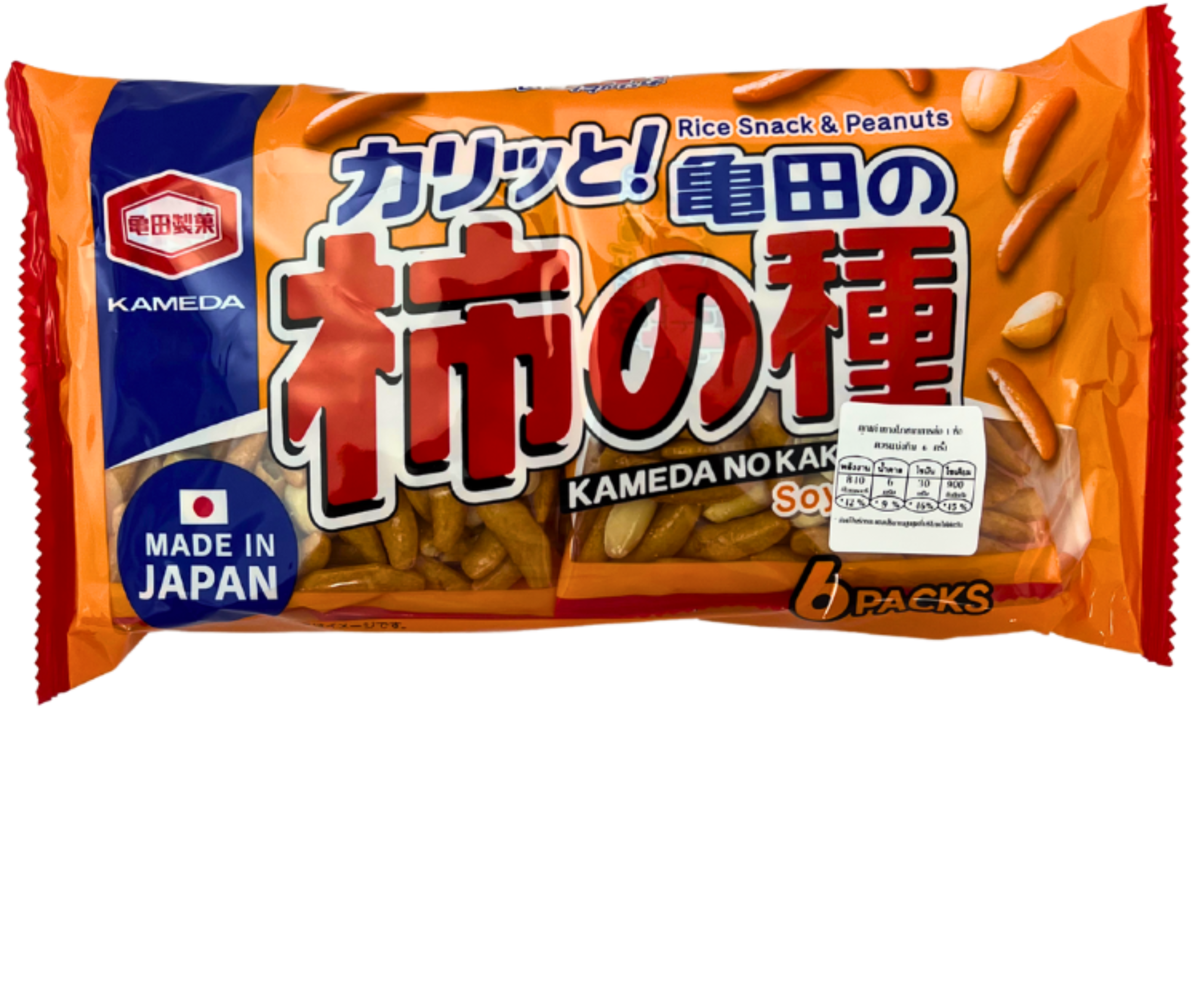 KAMEDA KAKI NO TANE PEANUTS　30GX6PCS.180G.