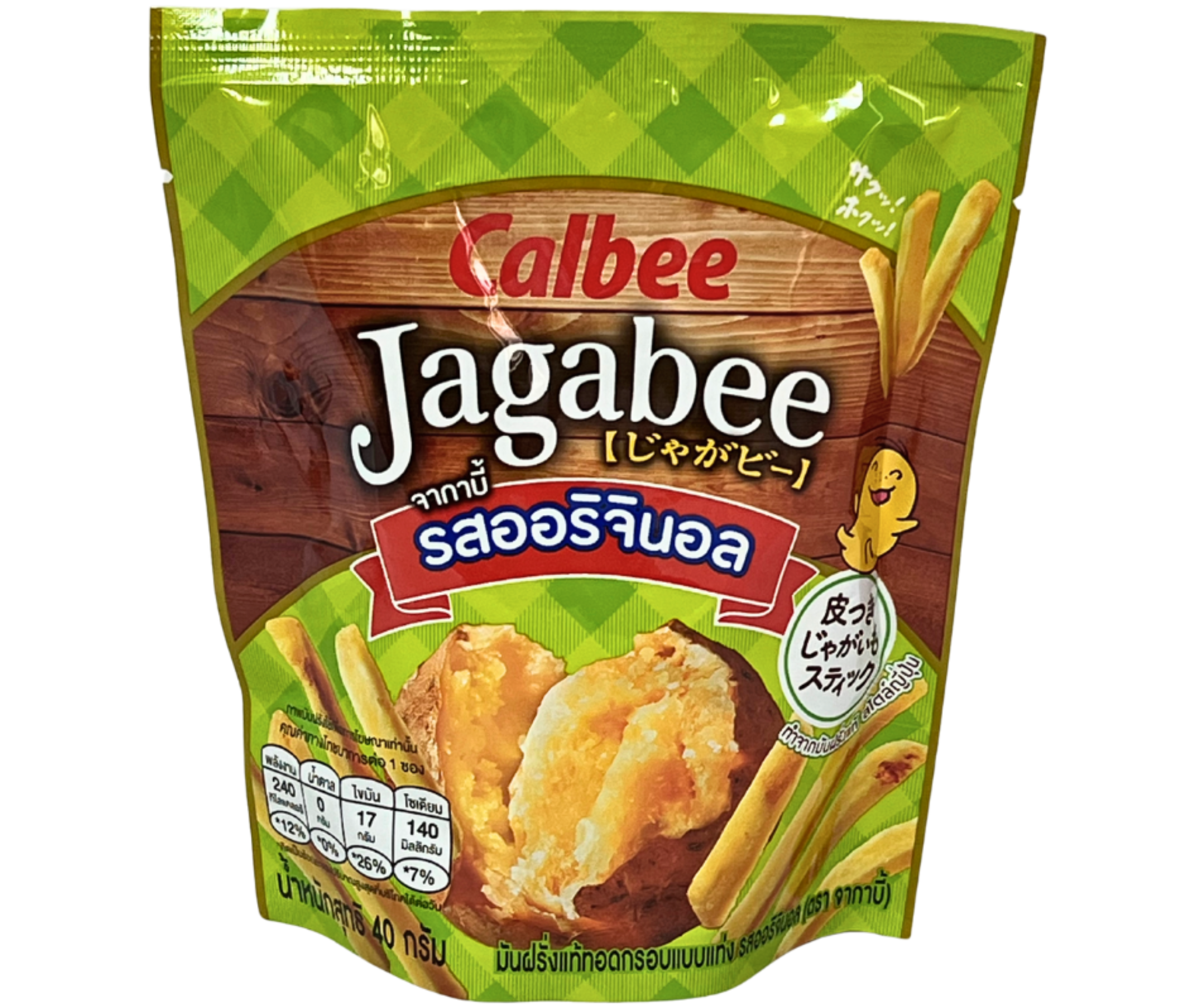 Jagabee Potato Chips Original 40 G.