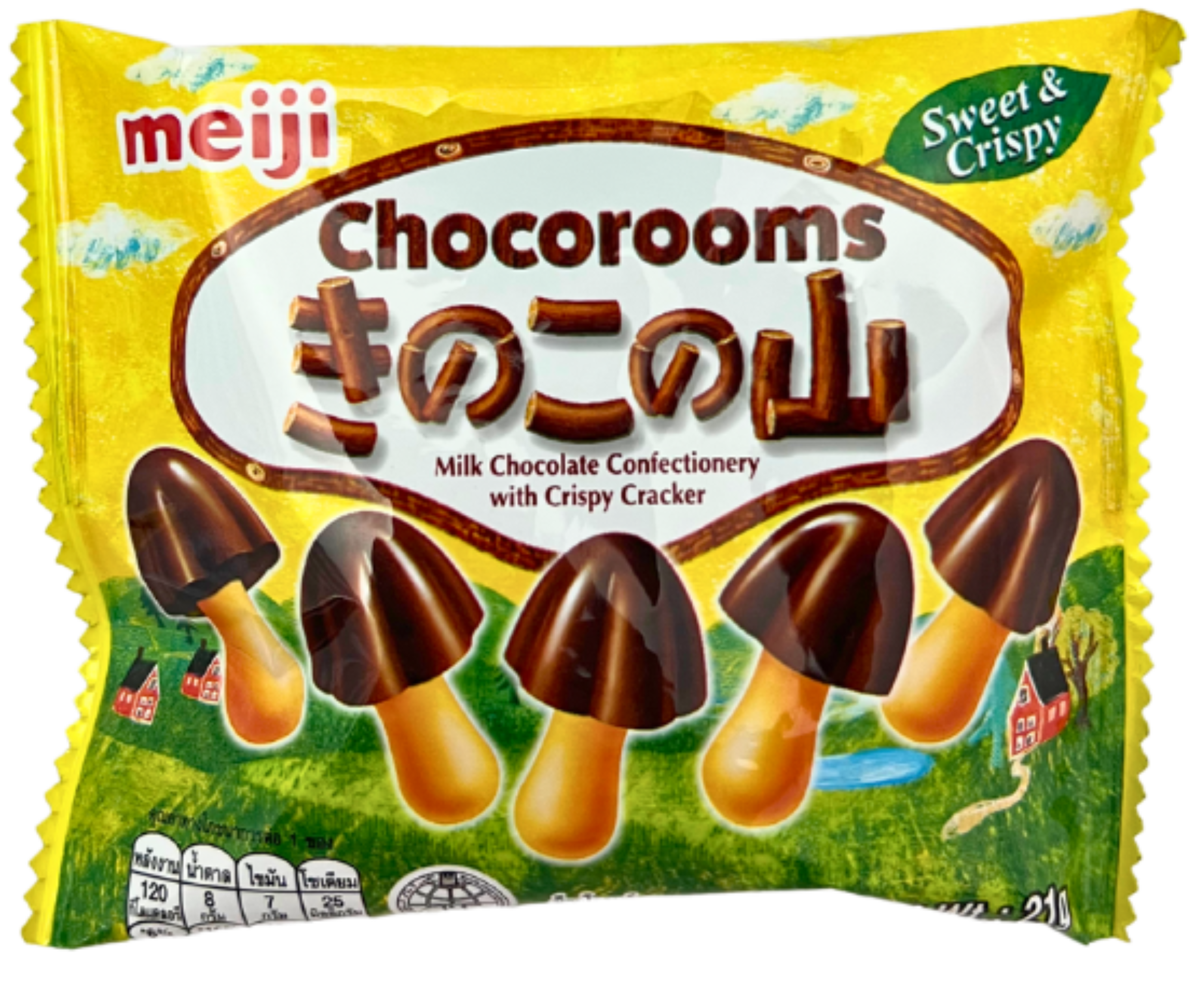 MEIJI CHOCOROOMS CHOCOLATE 21 G.