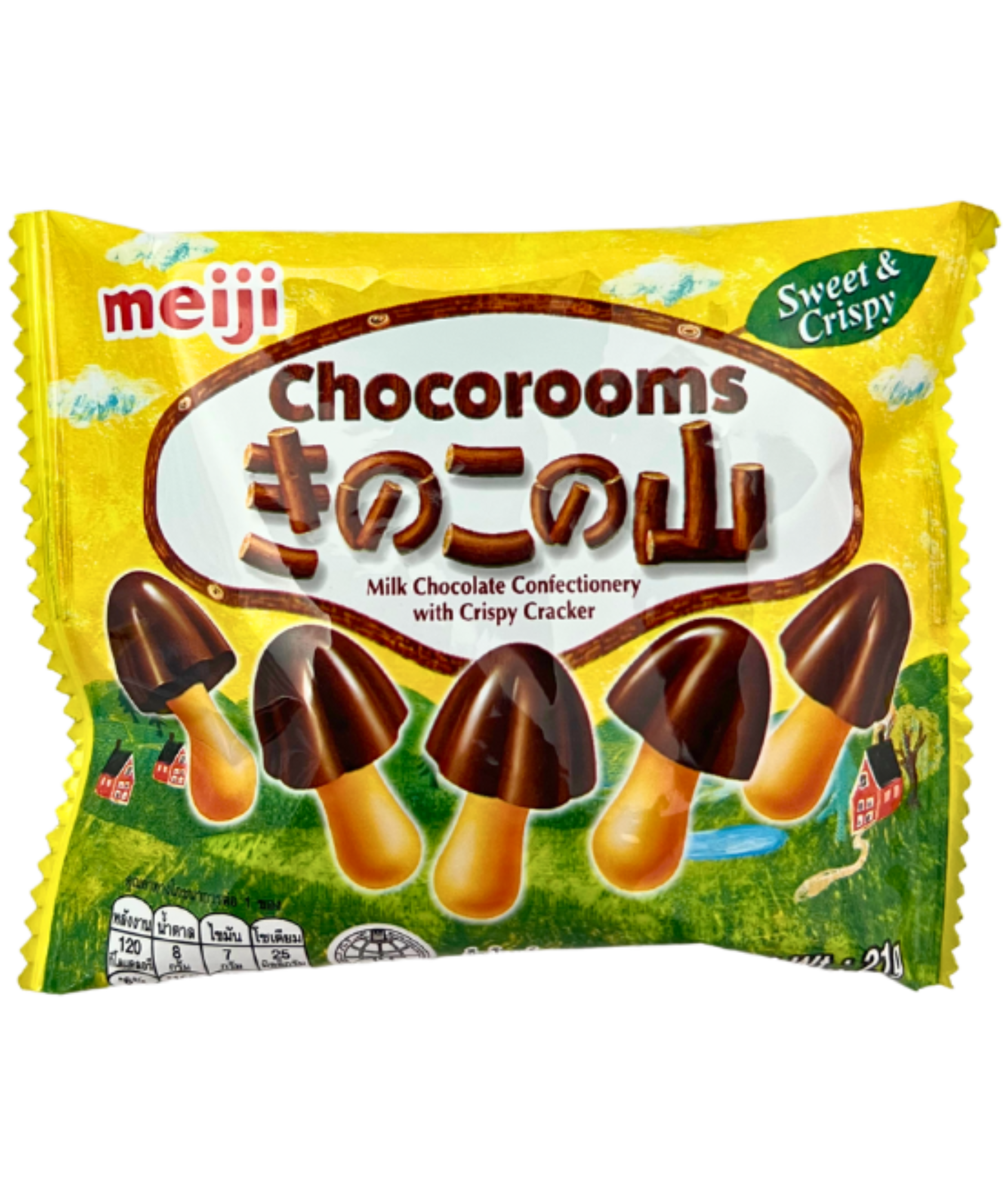 MEIJI CHOCOROOMS CHOCOLATE 21 G.