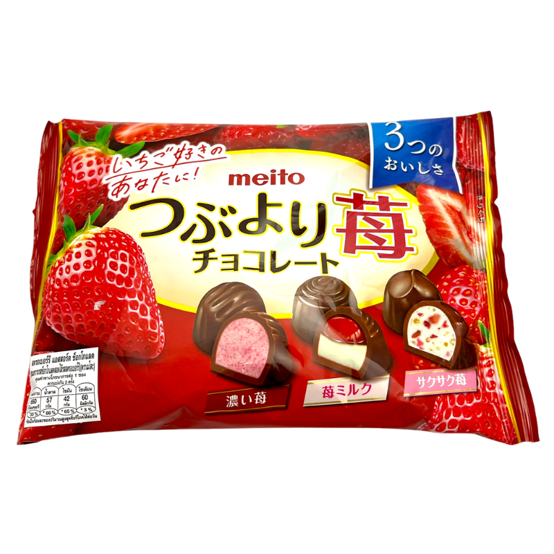 MEITO STRAWBERRY ASSORT CHOCOLATE 125 G.