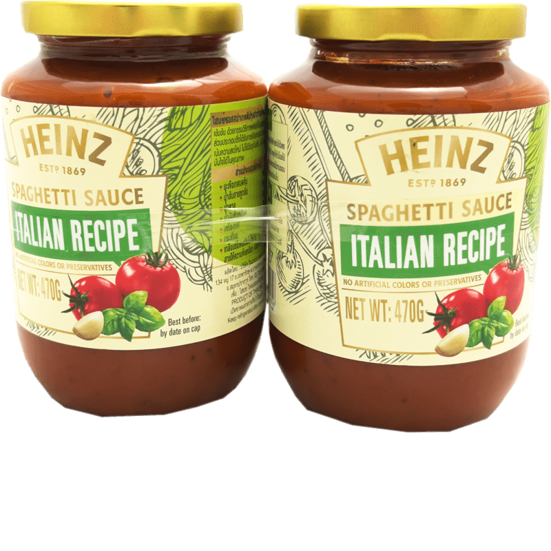 HEINZ Spaghetti sauce Italian recipe 470G 470 G.