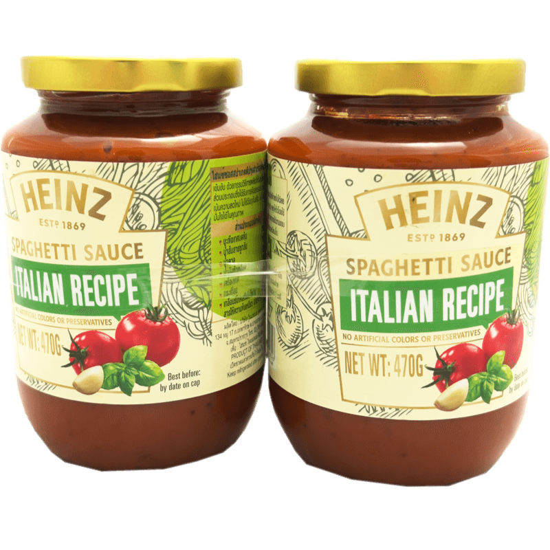 HEINZ Spaghetti sauce Italian recipe 470G 470 G.