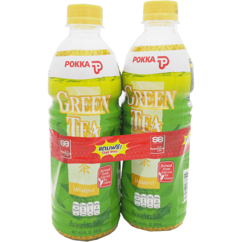 POKKA JASMINE GREEN TEA 500 ML.