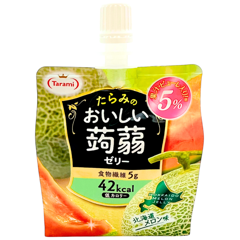 TARAMI OISHII KONJAC JELLY HOKKAIDO MELON 150 G.