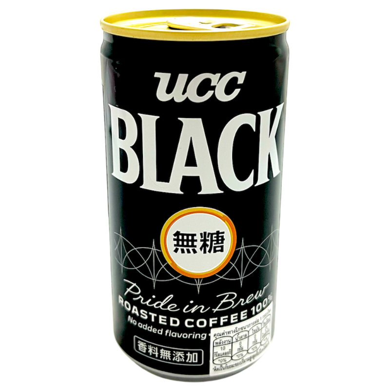 UCC BLACK NON-SUGAR CAN COFFEE 185 ML.